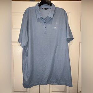 Travis Mathew Light Blue Polo Shirt